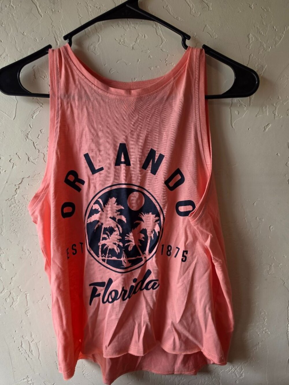 Orlando Florida Grapefruit Pink Tank Top Small